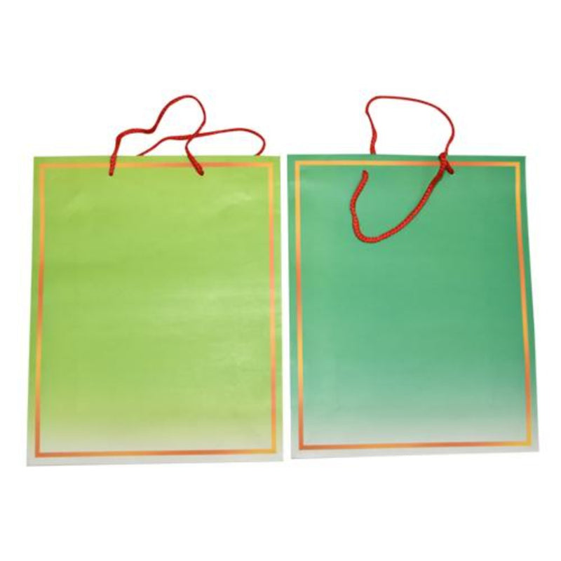 2A School And Office Supplies Medium / Green 2A Coated Paper Bag All Occasion