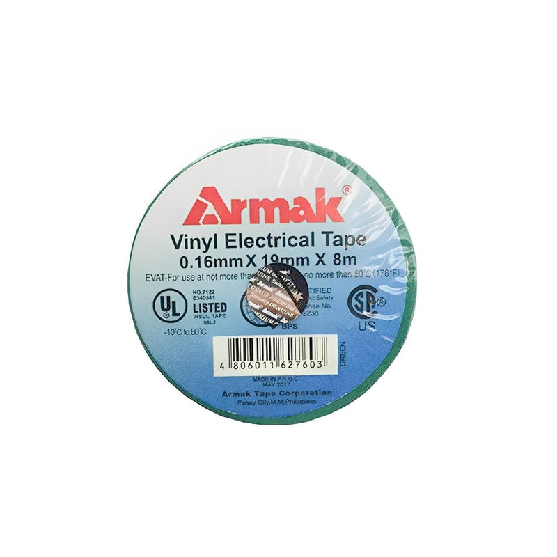 Armak Vinyl Electrical Tape 3/4 x 8m Green Medium