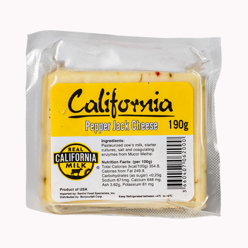 California Cheese Portion Pepper Jack 190g