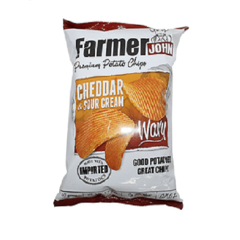 Farmer John Premium Potato Chips Cheddar & Sour Cream 90g