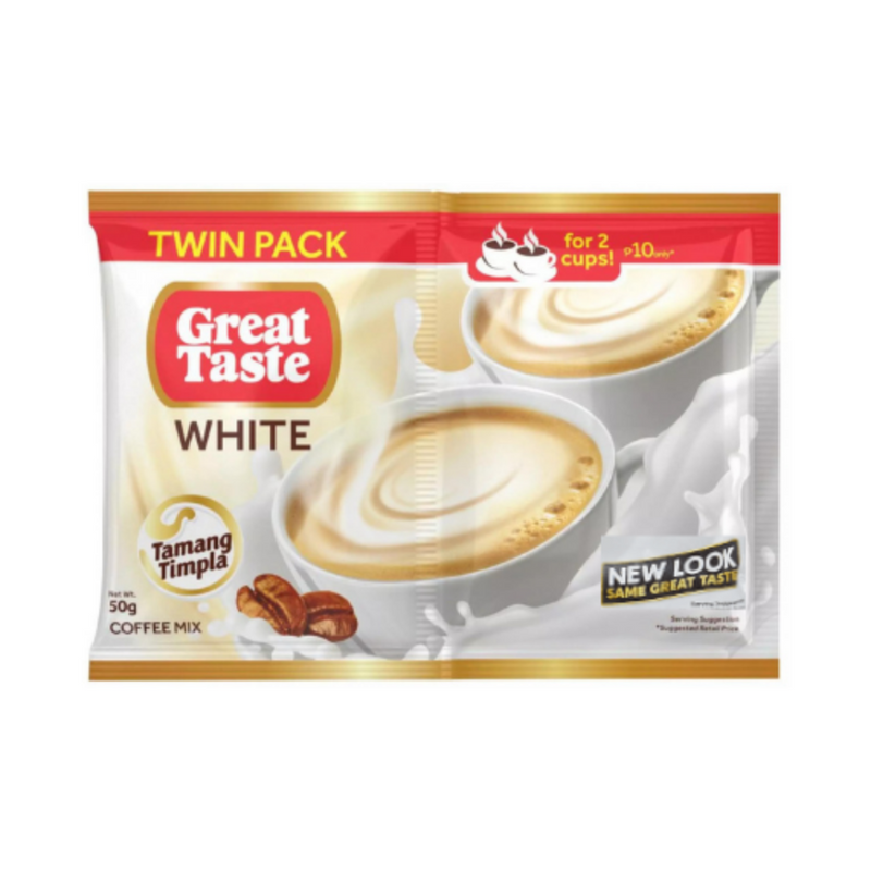 Great Taste Coffee Mix White Twin Pack 50g
