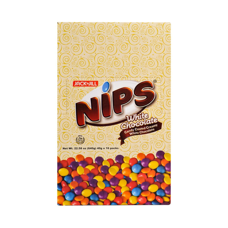 Jack 'n Jill Nips White Chocolate 40g x 16's