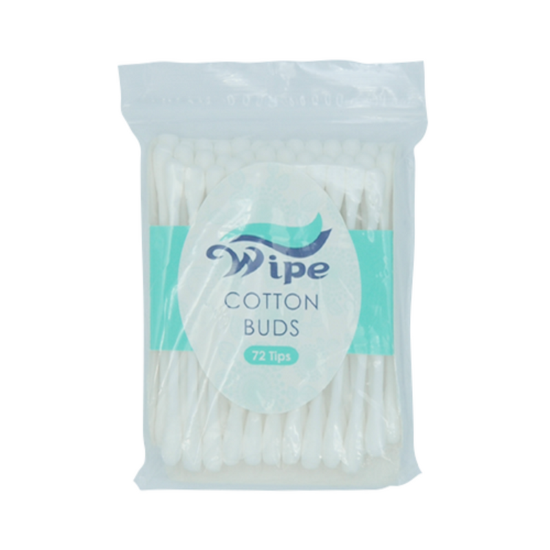 Wipe Tips Wipe Cotton Buds Plastic 72 Tips