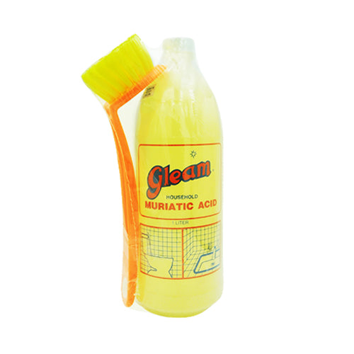 Gleam Muriatic Acid 1L With Brush