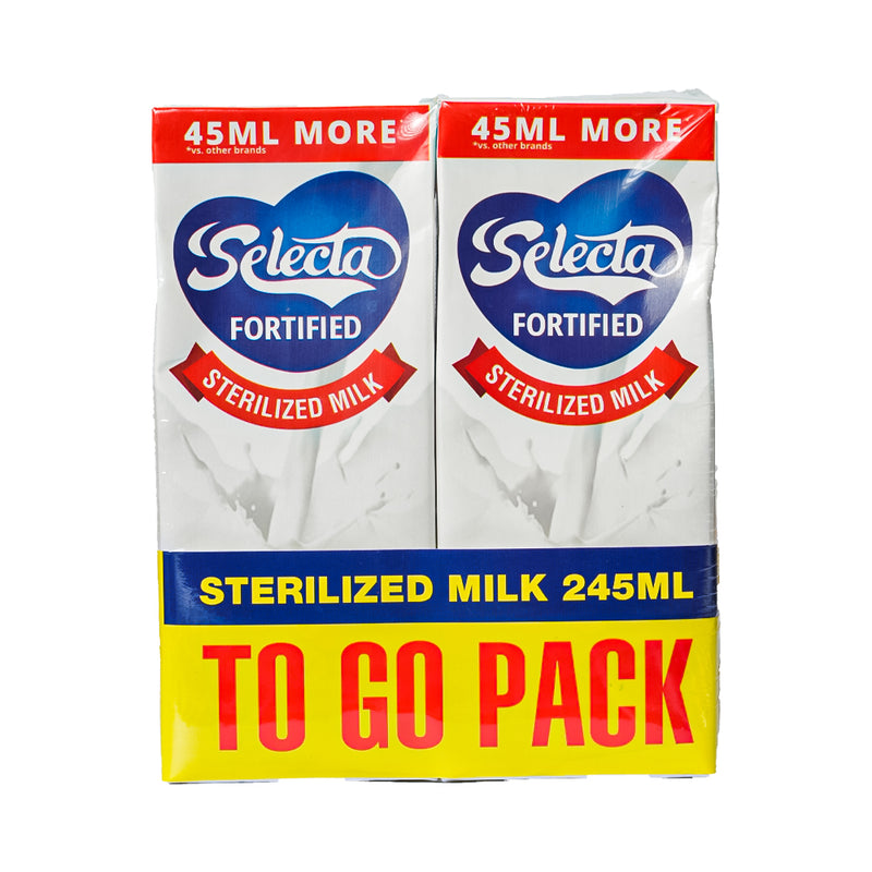 Selecta Fortified Sterilized Milk 245ml x 2's