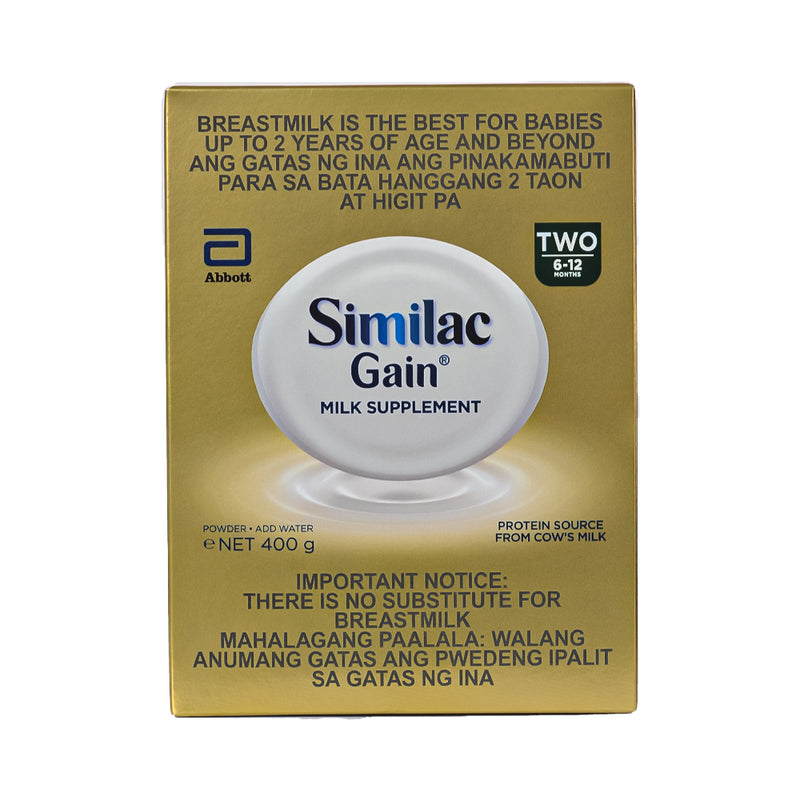 Similac Gain Two 5HMO Milk Supplement 6-12 Months 400g