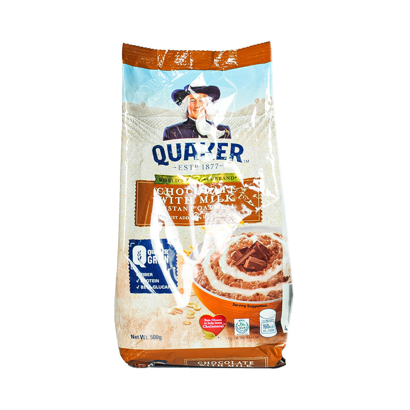 Quaker Chocolate With Milk Instant Oatmeal 500g