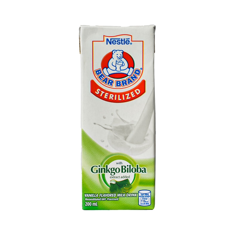 Bear Brand Sterilized Milk Ginkgo Biloba 200ml