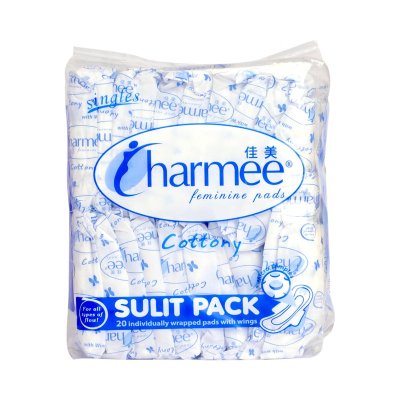 Charmee Feminine Pads All Flow Cottony With Wings Sulit Pack 20's