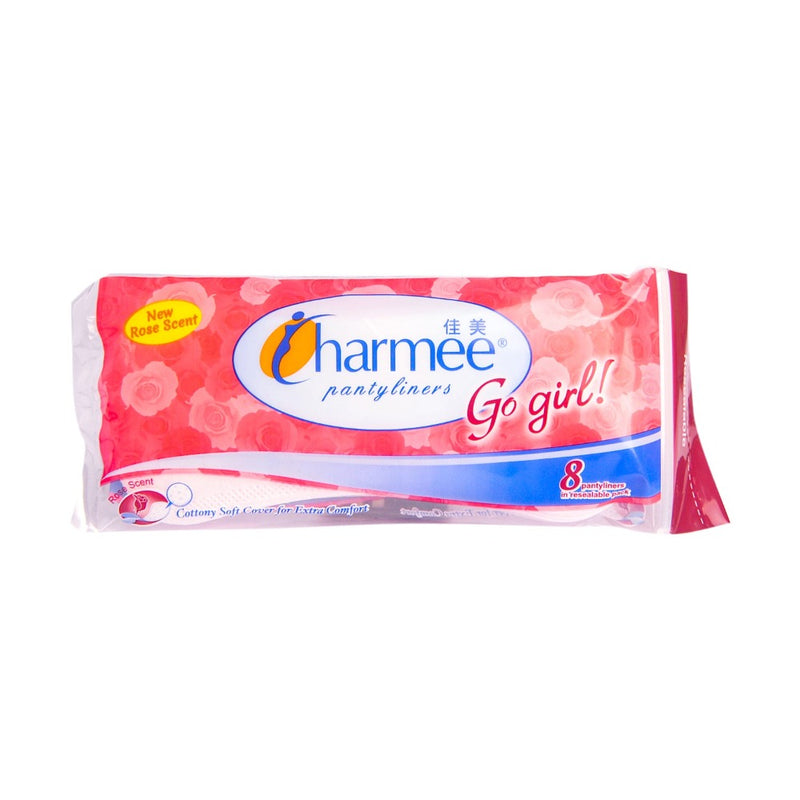 Charmee Pantyliners Go Girl Rose Scent 8's