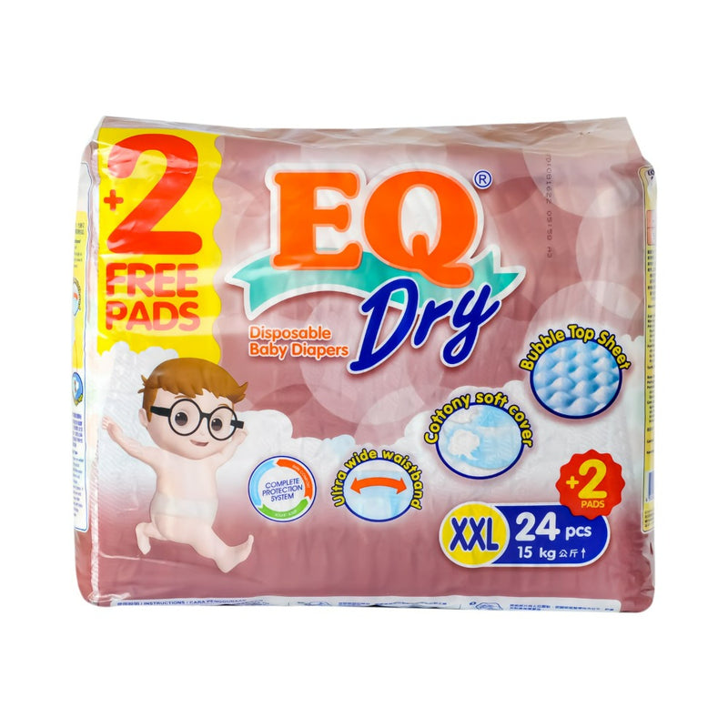 EQ Dry Baby Diaper Econo Pack XXL 24's