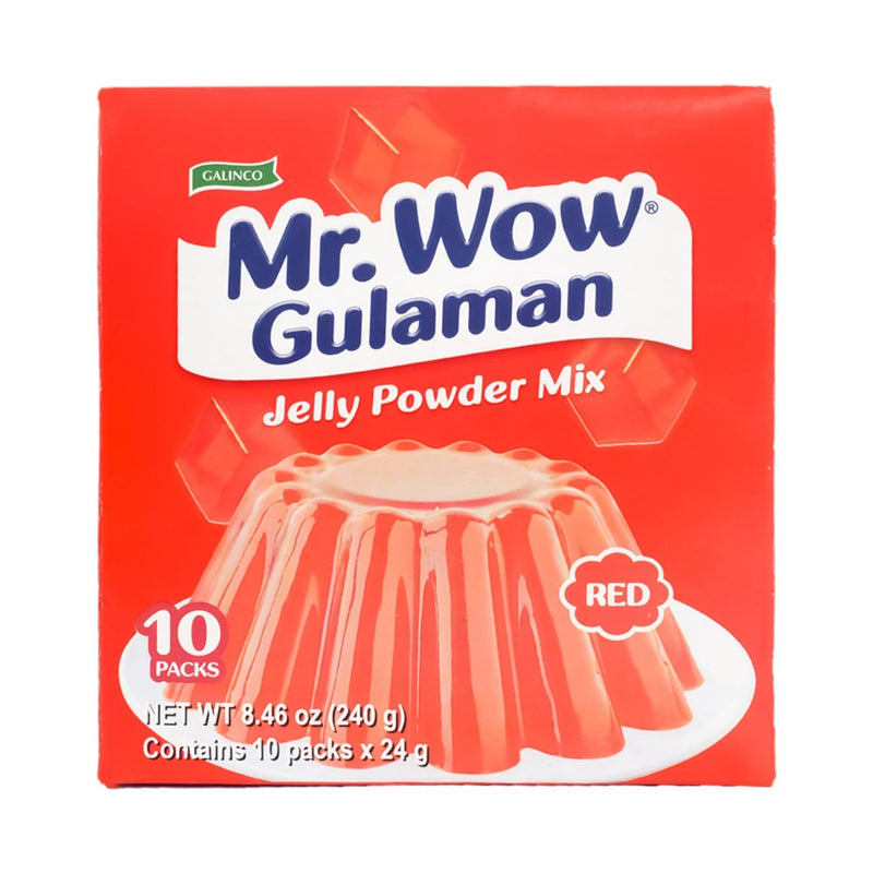 Mr. Wow Gulaman Jelly Powder Mix Red 24g x 10's