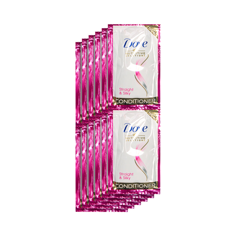 Dove Conditioner Straight And Silky 10ml x 12's ( 1 Doz )