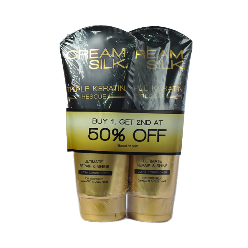 Creamsilk Triple Keratin Rescue Ultimate Repair and Shine 340ml x 2's