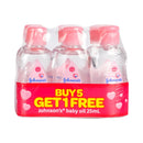 Johnson's Baby Oil Regular 25ml x 5's + 1