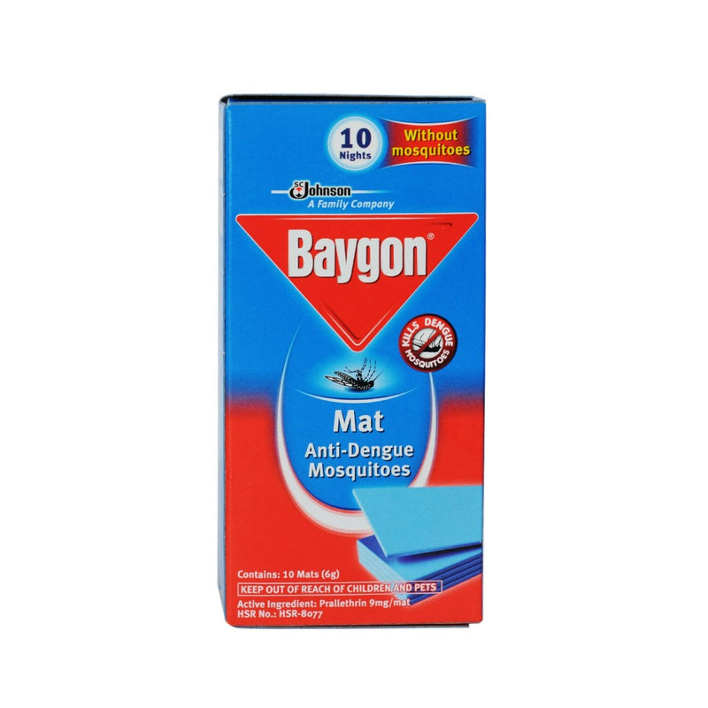 Baygon Mat Anti-Dengue Mosquitoes Refill 10's