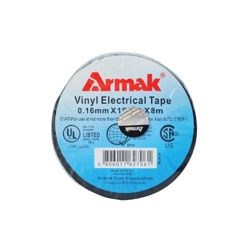 Armak Vinyl Electrical Tape 3/4 x 8m Black Medium