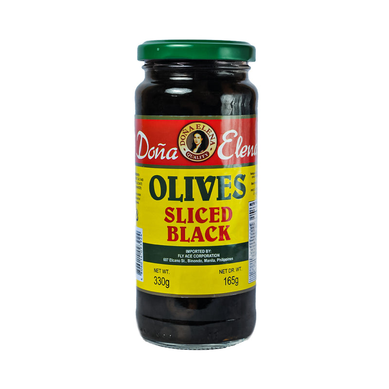 Doña Elena Sliced Black Olives 330g