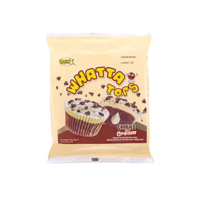 Lemon Square Whatta Tops Cake Cookies n' Cream 35g x 10's