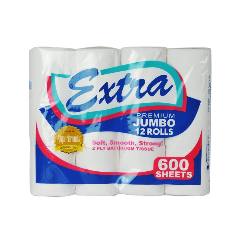 Extra  Bathroom Tissue 2Ply Jumbo 12's