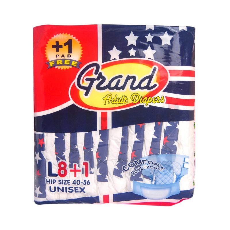 Grand Adult Diaper Large 8 Pads