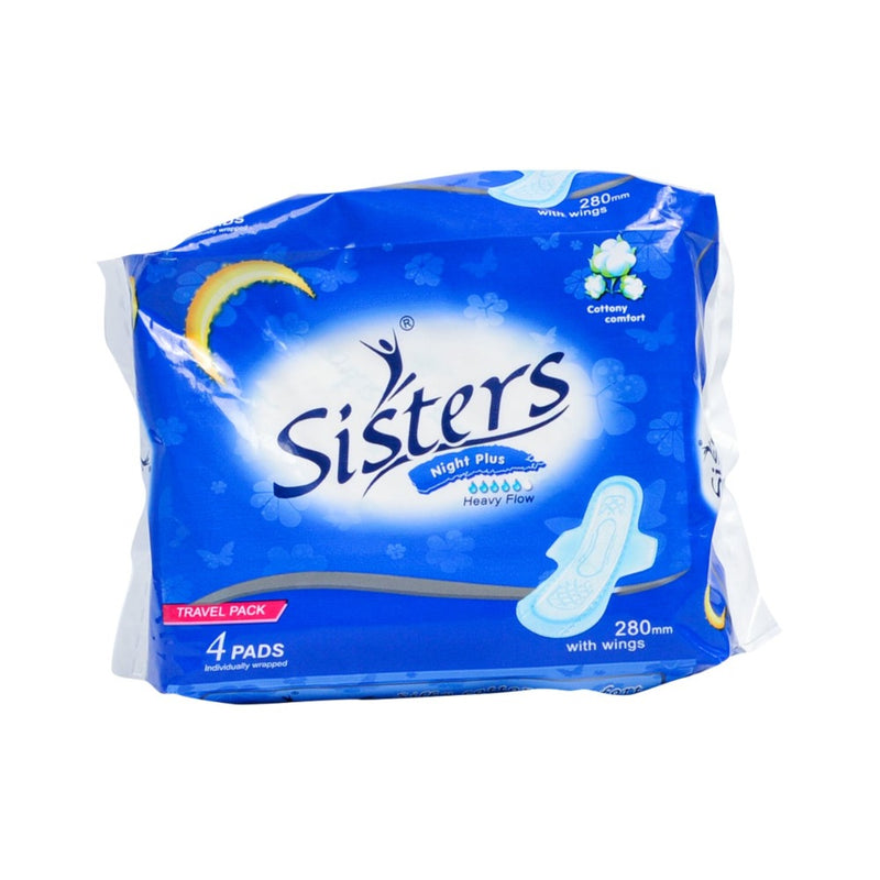 Sisters Napkin Night Use Budget Pack 4 Pads