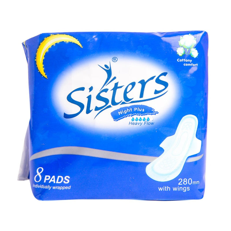 Sisters Napkin Night Use Silk Floss With Wings 8 Pads