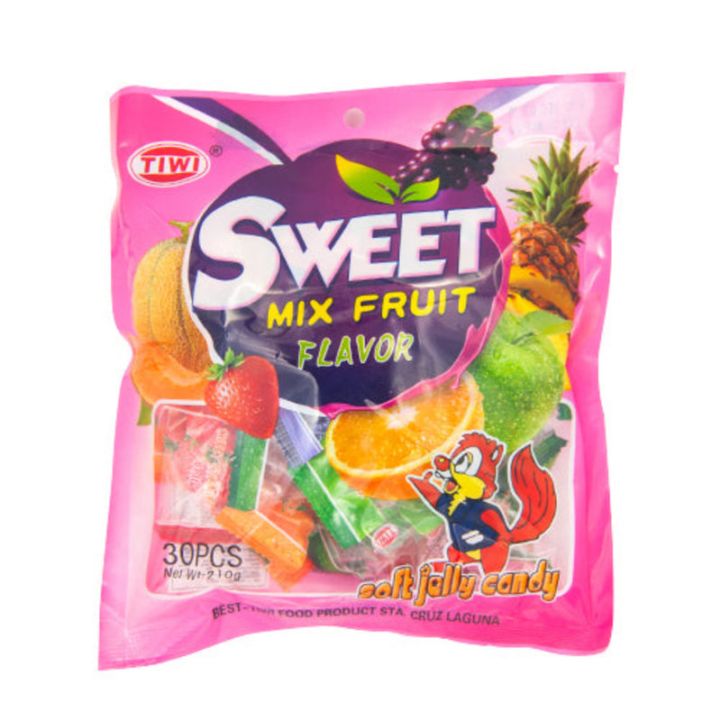 Tiwi Sweet Jelly Candy Sweet Mix Fruits 30's