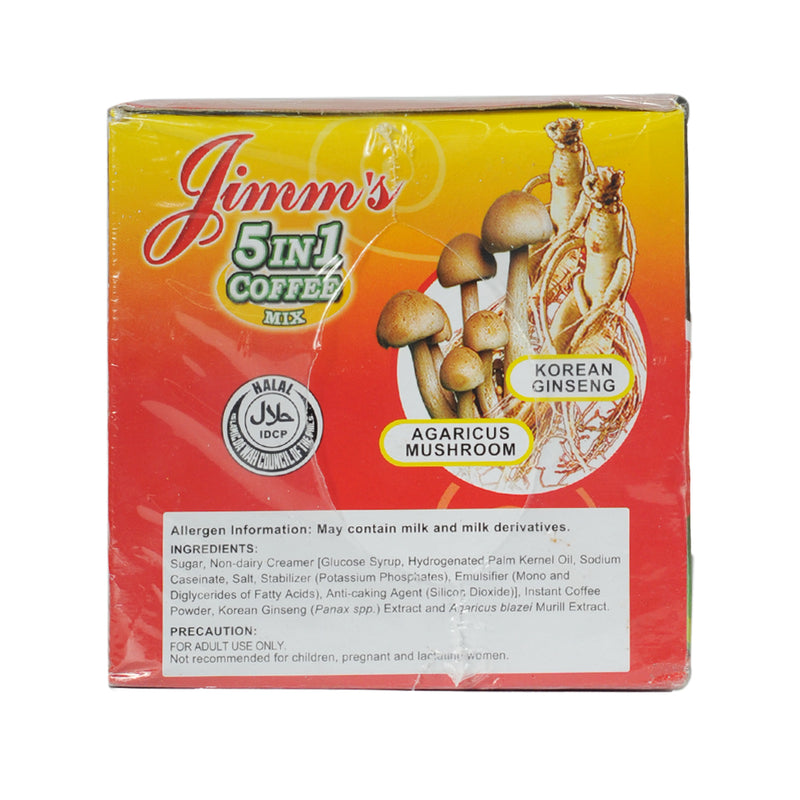 Jimm's 5 in1 Coffee Mix 21g x 20 Sachets