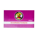 Happy Bee Carved Bamboo Toothpicks 1000's