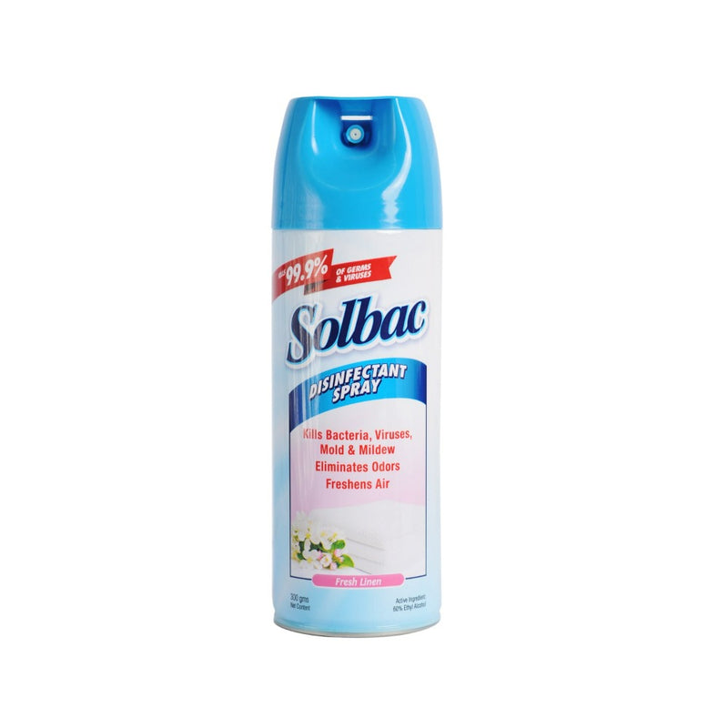 Solbac Disinfectant Spray Fresh Linen 300g