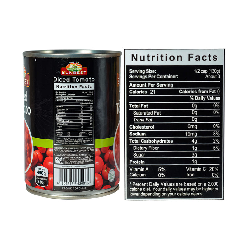 Sunbest Diced Tomato 400g