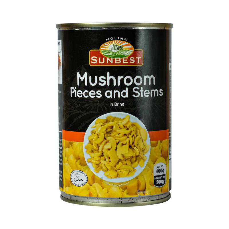 Sunbest Mushroom Pieces And Stems 400g