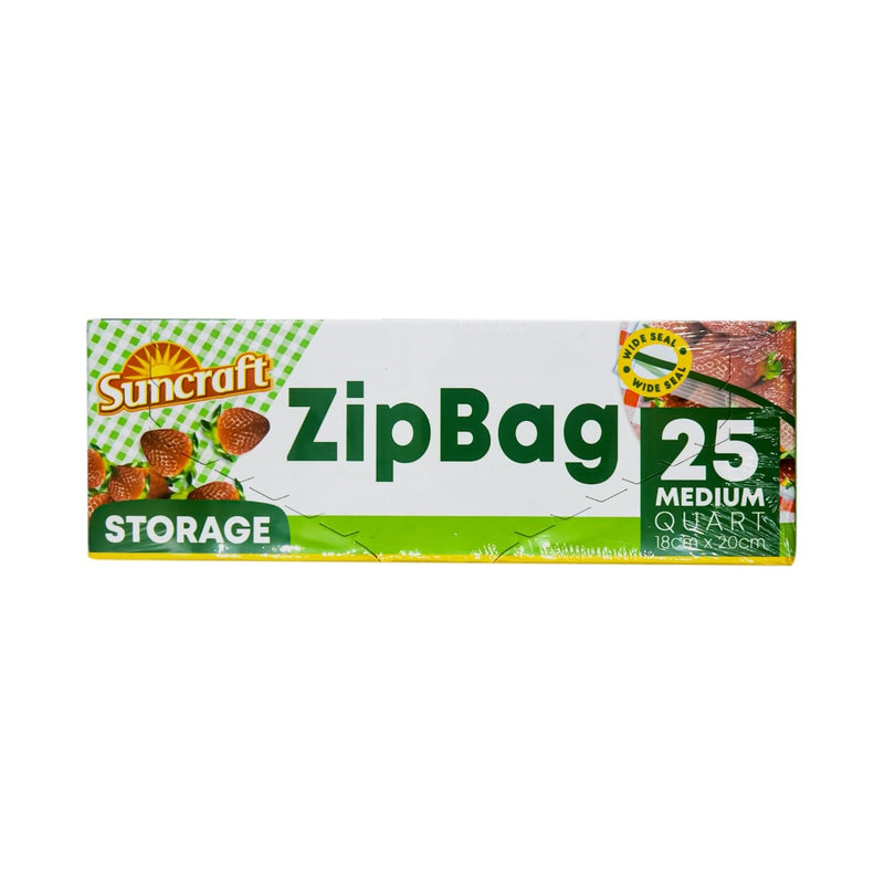 Suncraft Zip Bag Quart Storage 25's