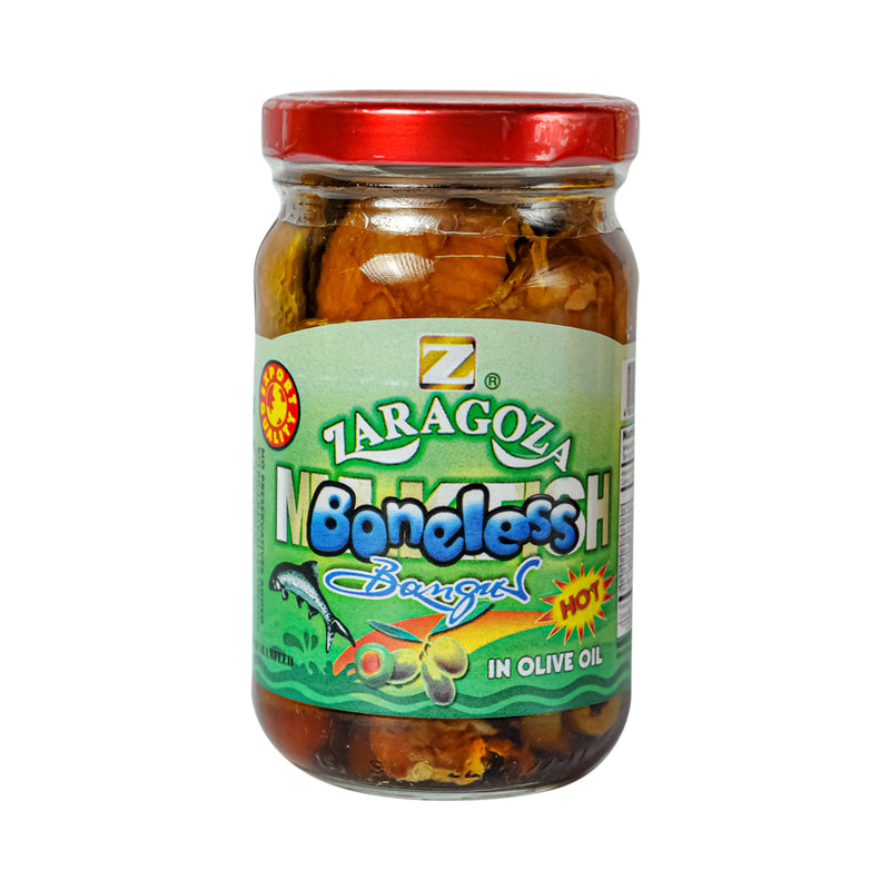 Zaragoza Boneless Bangus (Milkfish) In Olive Oil Hot 250g