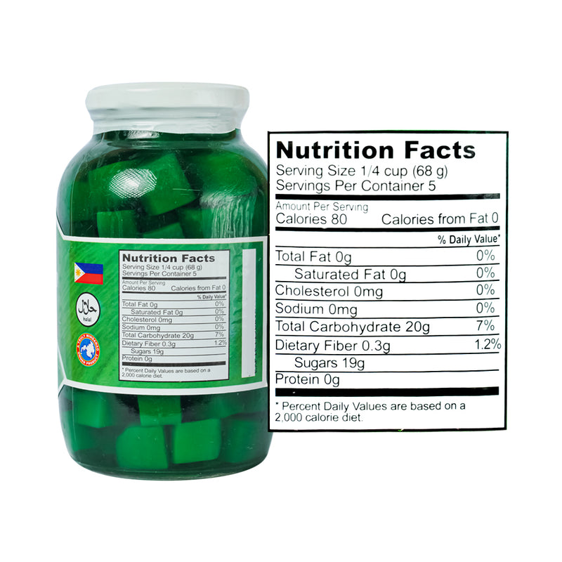 Genrev Special Nata De Coco Green 340g (12oz)