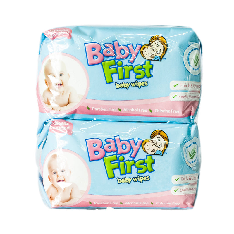 Baby First Baby Wipes Unscented 30 Sheets 4's
