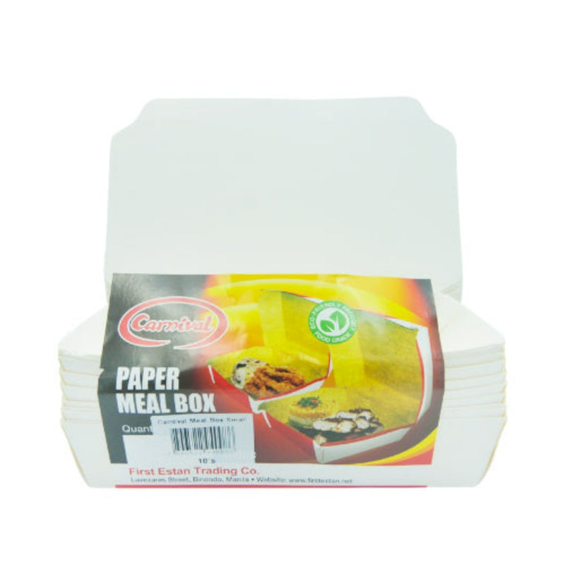 Carnival Paper Meal Box Small 10's