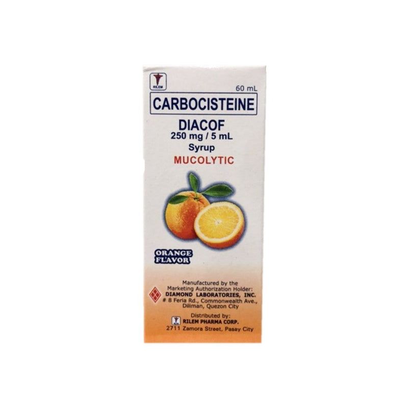 Diacof Carbocisteine 100mg/5ml Syrup 60ml