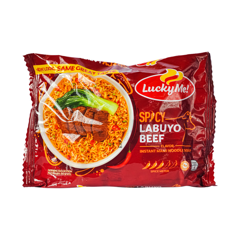 Lucky Me Instant Noodles Spicy Labuyo Beef 50g