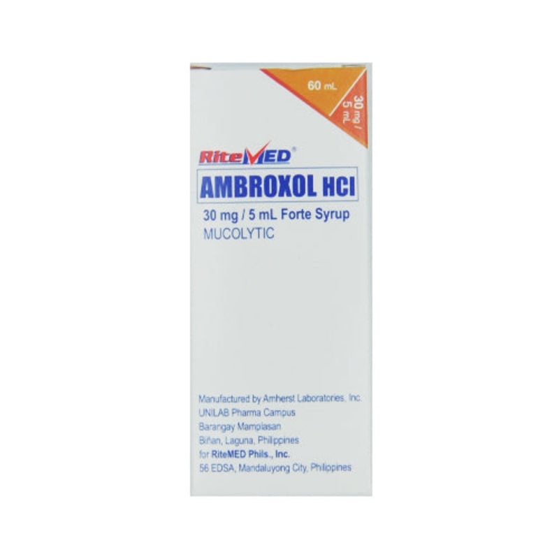 Ritemed Ambroxol HCI 30mg/5ml Syrup 60ml