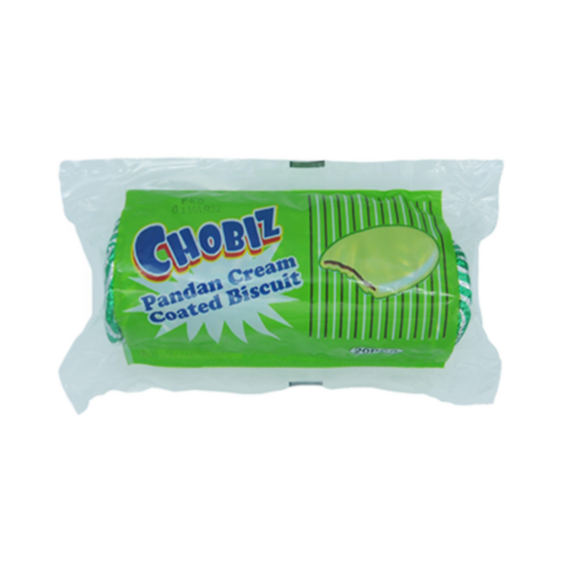 Chobiz Pandan Cream Coated Biscuit 20's