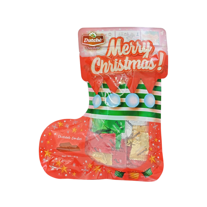 Dutche Christmas Socks With Chocolates 81g