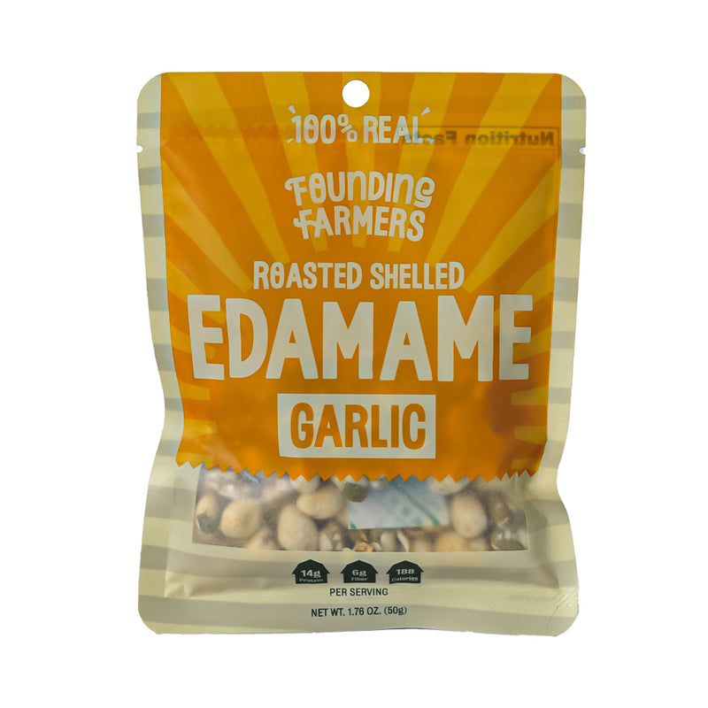 Founding Farmers Roasted Shelled Edamame Garlic 50g