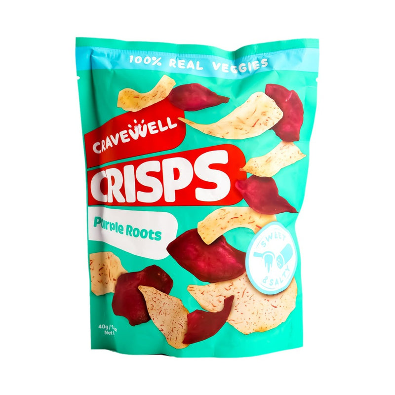 Cravewell Crisps Purple Roots Sweet and Salty 40g