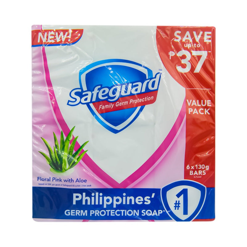 Safeguard Soap Floral Pink 130g x 6's