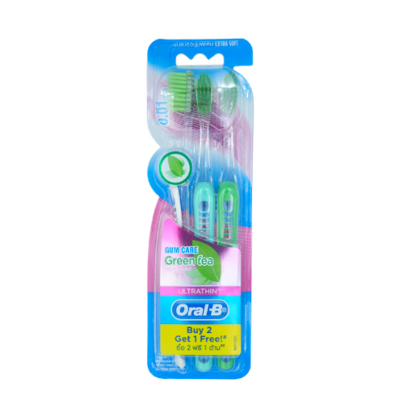 Oral-B Toothbrush Ultra Thin Green Tea Extra Soft 3's