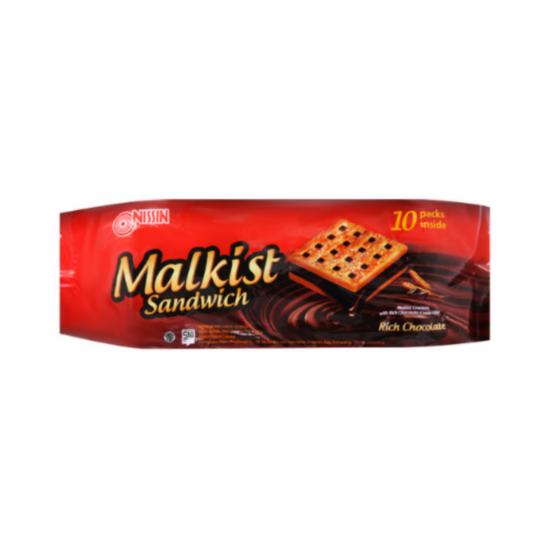 Nissin Malkist Sandwich Rich Chocolate 24g x 10's