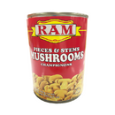 Ram Mushrooms Pieces And Stems Champignons 400g (15oz)