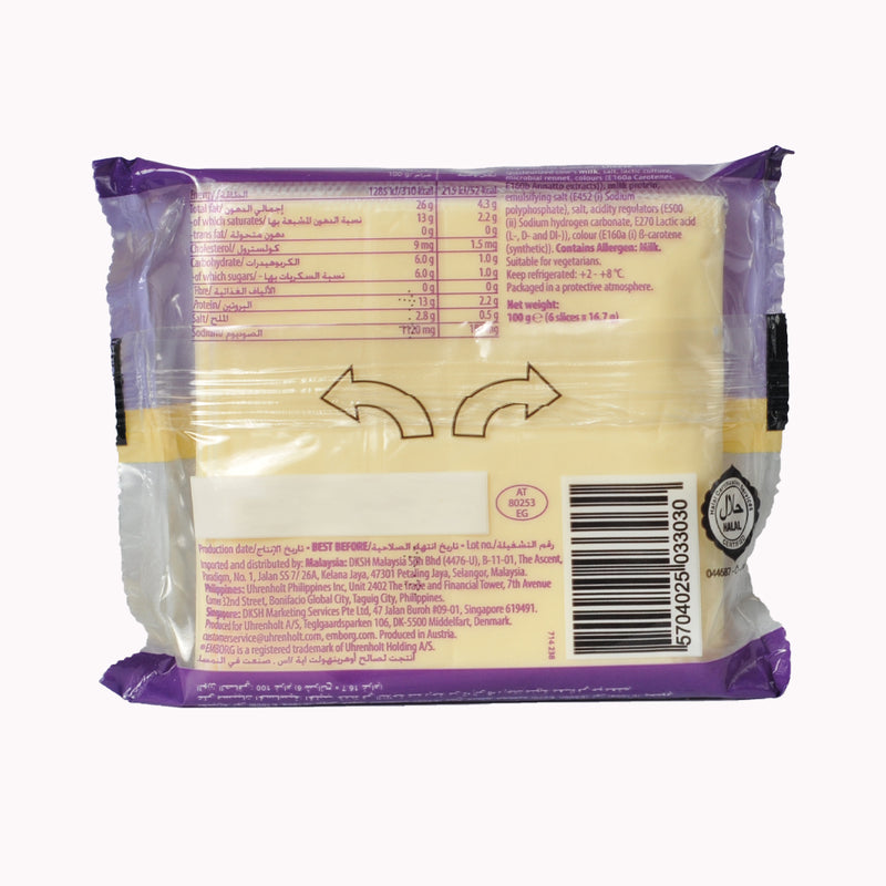 Emborg Perfect Slices Cheese 100g